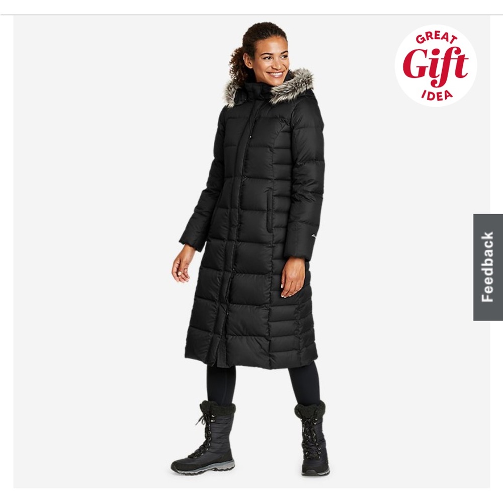 Black Eddie Bauer Women’s Puffer Coat